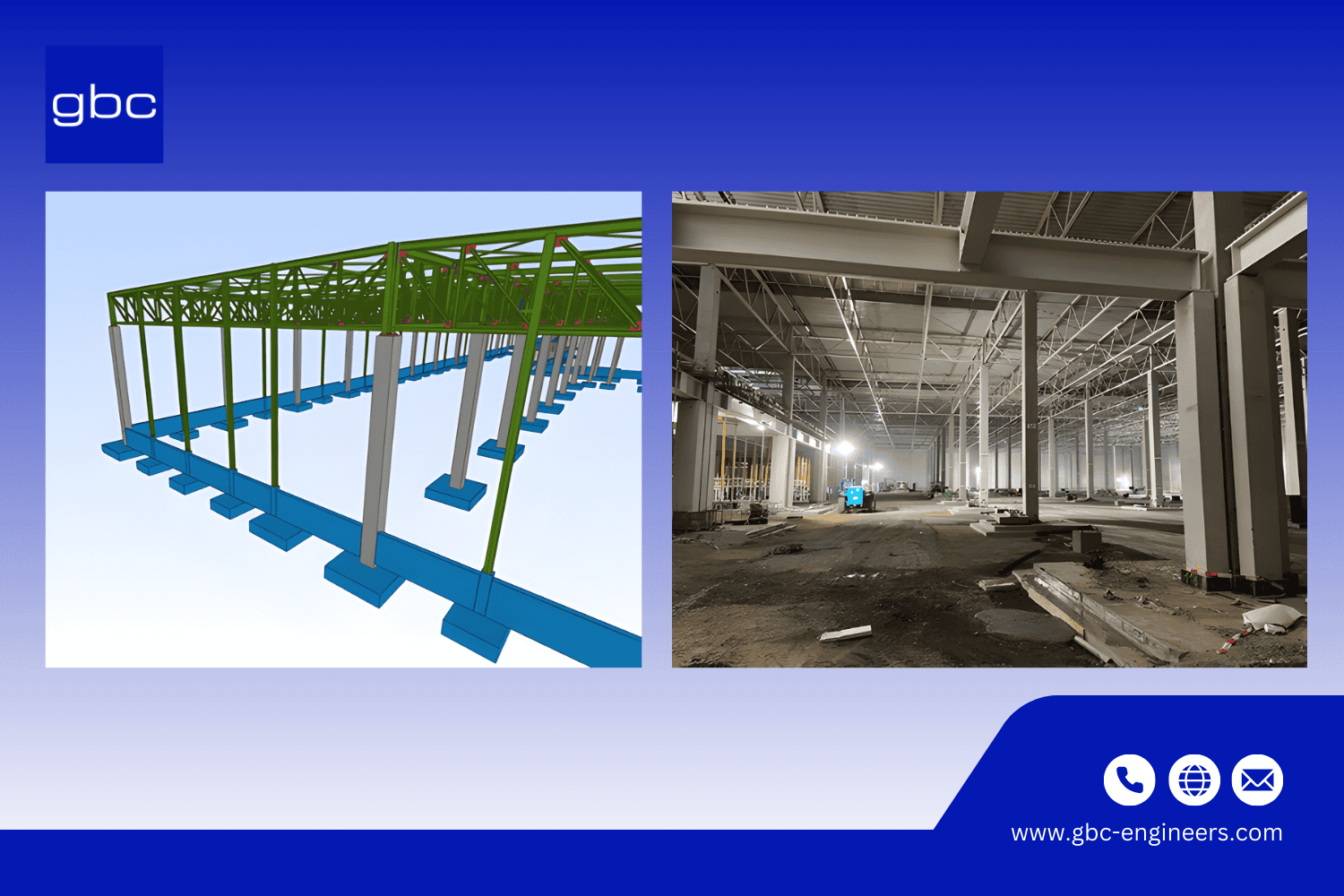 Steel Concrete Structure Design for Factories